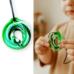 Jellystone, Gryzak terapeutyczny, antystresowy naszyjnik – Leśny Wąż - obrazek 3