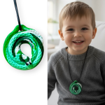 Jellystone, Gryzak terapeutyczny, antystresowy naszyjnik – Leśny Wąż - obrazek 2