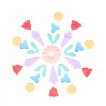 Jellystone, zabawka sensoryczna Mindful Mandala VIVID - obrazek 5