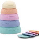 Jellystone, Silikonowe kubeczki do układania i do wody z tonącymi dyskami Stacking Cups