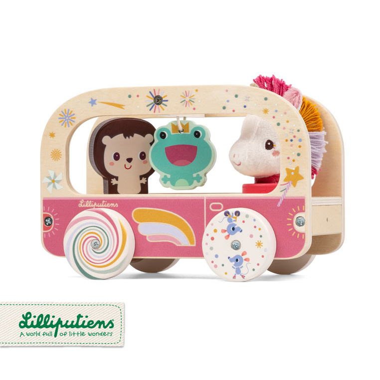 pol_pl_Lilliputiens-Drewniany-wozek-do-ciagniecia-Jednorozec-Lena-12-m-14091_1 Lilliputiens Drewniany wózek do ciągnięcia Jednorożec Lena 12 m+ - obrazek 1