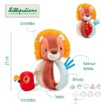 Lilliputiens Grzechotka z uchwytami Lew Jack 6 m+ - obrazek 2