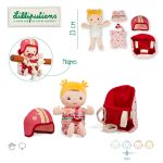 Lilliputiens Lalka dzidziuś w foteliku rowerowym z kaskiem Lena 18 m+ - obrazek 5