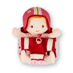 Lilliputiens Lalka dzidziuś w foteliku rowerowym z kaskiem Lena 18 m+ - obrazek 2