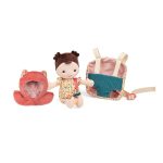 Lilliputiens Lalka dzidziuś w nosidełku i z czapeczką Jeanne 18 m+ - obrazek 3