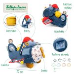 Lilliputiens Przytulanka aktywizująca wielofunkcyjna Samolot Piesek Jules 9 m+ - obrazek 6