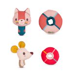 Lilliputiens Przytulanki do kąpieli Kotka Jeanne i Myszka Nina 6 m+ - obrazek 3