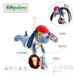 Lilliputiens Wielofunkcyjna przytulanka do powieszenia Piesek Jules 3 m+ - obrazek 4