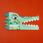 Londji®: Maska Be Wild do wyklejenia - Krokodyl