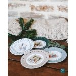 Petit Jour Paris®: Piotruś Królik - Talerz 20cm 4 szt / Peter Rabbit Christmas - obrazek 3