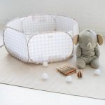 3 Sprouts Basen Piłeczkowy Gingham Beige - obrazek 3