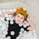 3 Sprouts Basen Piłeczkowy Gingham Beige - obrazek 2