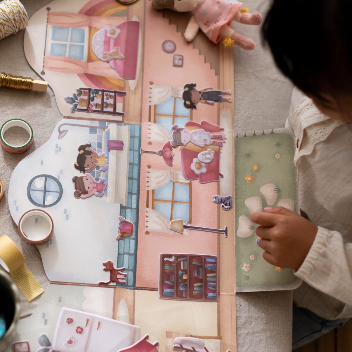 Little Dutch: naklejki wielokrotnego użytku Rosa & Friends - obrazek 2