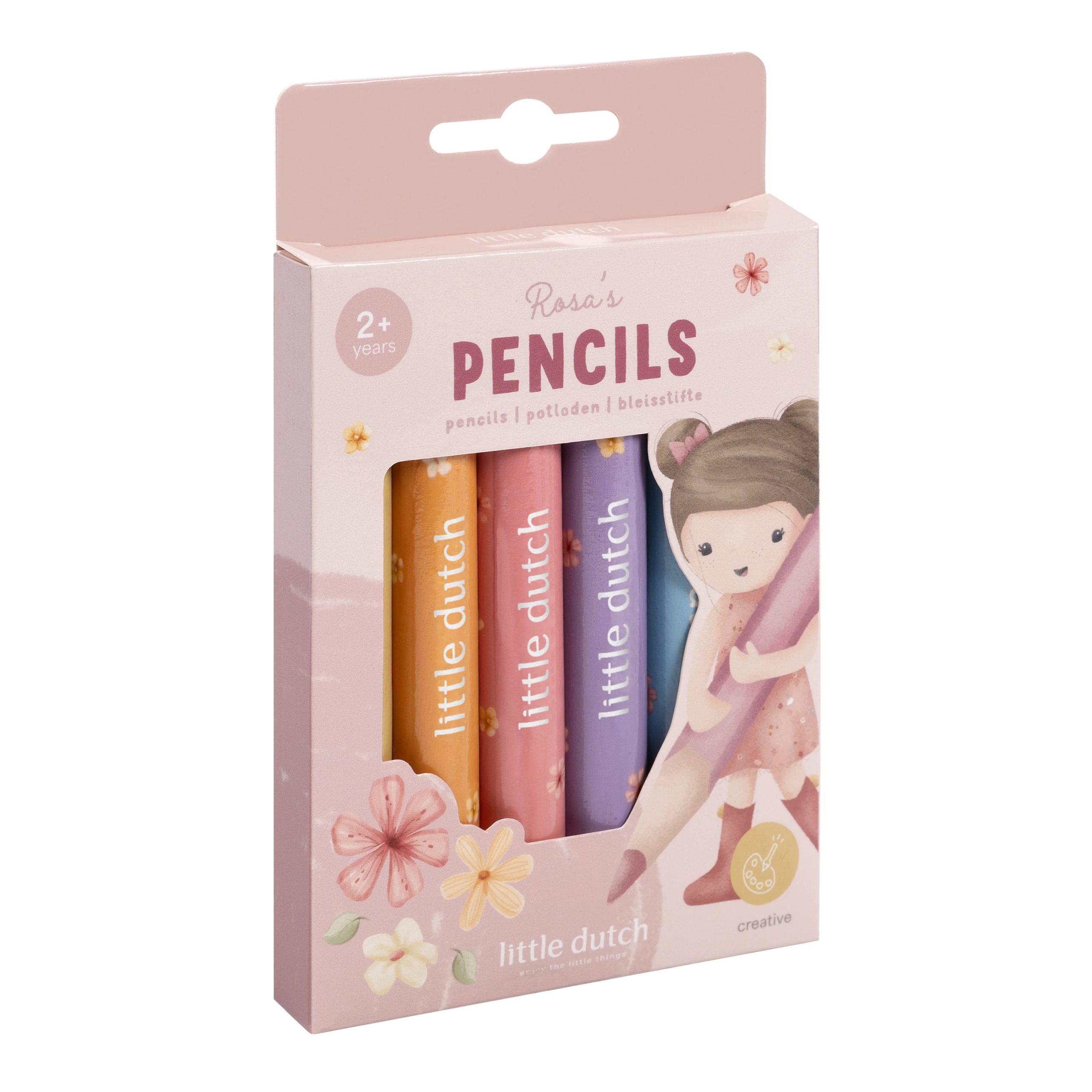 rosa's-pencils-126725-product-1 Little Dutch: drewniane, grube kredki Rosa & Friends - obrazek 1