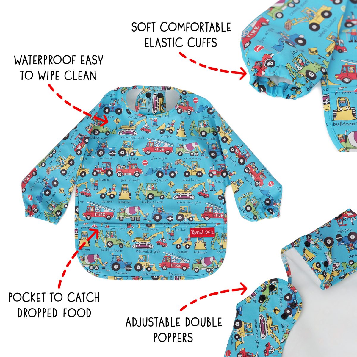 Tyrrell Katz: Trucks - Wodoodporny śliniaczek z długim rękawem - obrazek 3