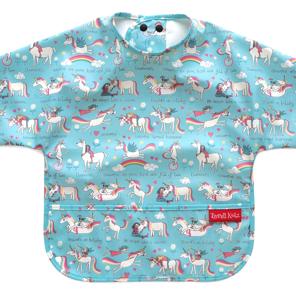 Tyrrell Katz: Jednorożce - Wodoodporny śliniaczek z długim rękawem - obrazek 4