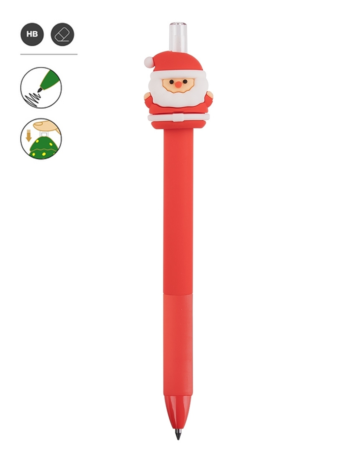 wieczny-olowek-apli-kids-swiety-mikolaj APLI KIDS: Wieczny ołówek Mikołaj - obrazek 1