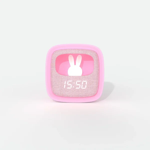 MOB: budzik z lampką Billy Różowy Marshmallow