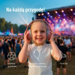 Zazu Fun Słuchawki Wygłuszające 2w1 dla Dzieci i Niemowląt Pink - obrazek 2