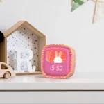 MOB: budzik z lampką Billy Pink Zebra - obrazek 2