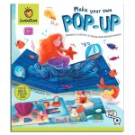 LUDATTICA: zestaw ART 2w1 – stwórz własne kartki lub książkę 3D – SYRENKI