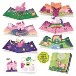 LUDATTICA: zestaw ART 2w1 – stwórz własne kartki lub książkę 3D – JEDNOROŻCE - obrazek 2