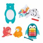 LUDI: Zabawki do KĄPIELI – zestaw prezentowy dla niemowląt 10m+ - obrazek 2