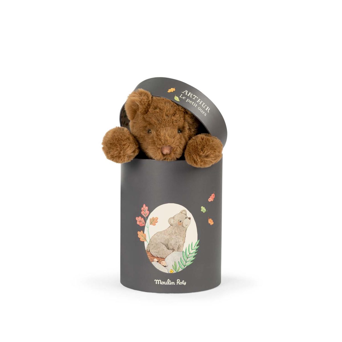 Moulin Roty: Pluszowy miś ARTHUR w ozdobnym pudełku / Arthur and Louison - obrazek 2