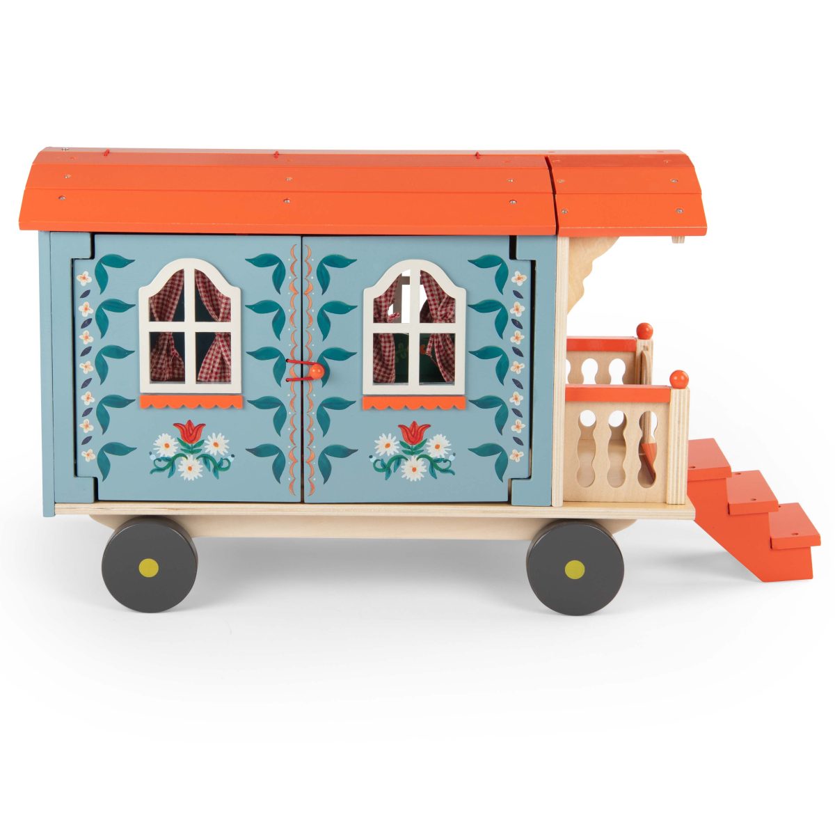 Moulin Roty: Drewniany wóz podróżny LES MINOUCHKAS 3+ - obrazek 4