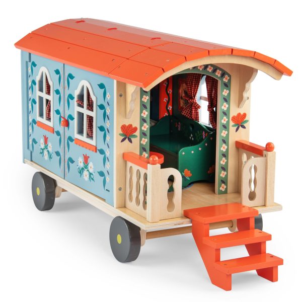 Moulin Roty: Drewniany wóz podróżny LES MINOUCHKAS 3+