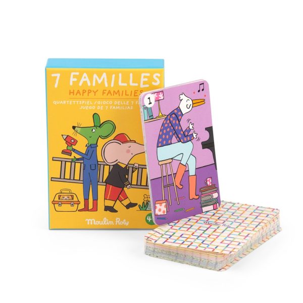 Moulin Roty: Gra karciana 7 rodzin 4+ / LES LOUFOQUES