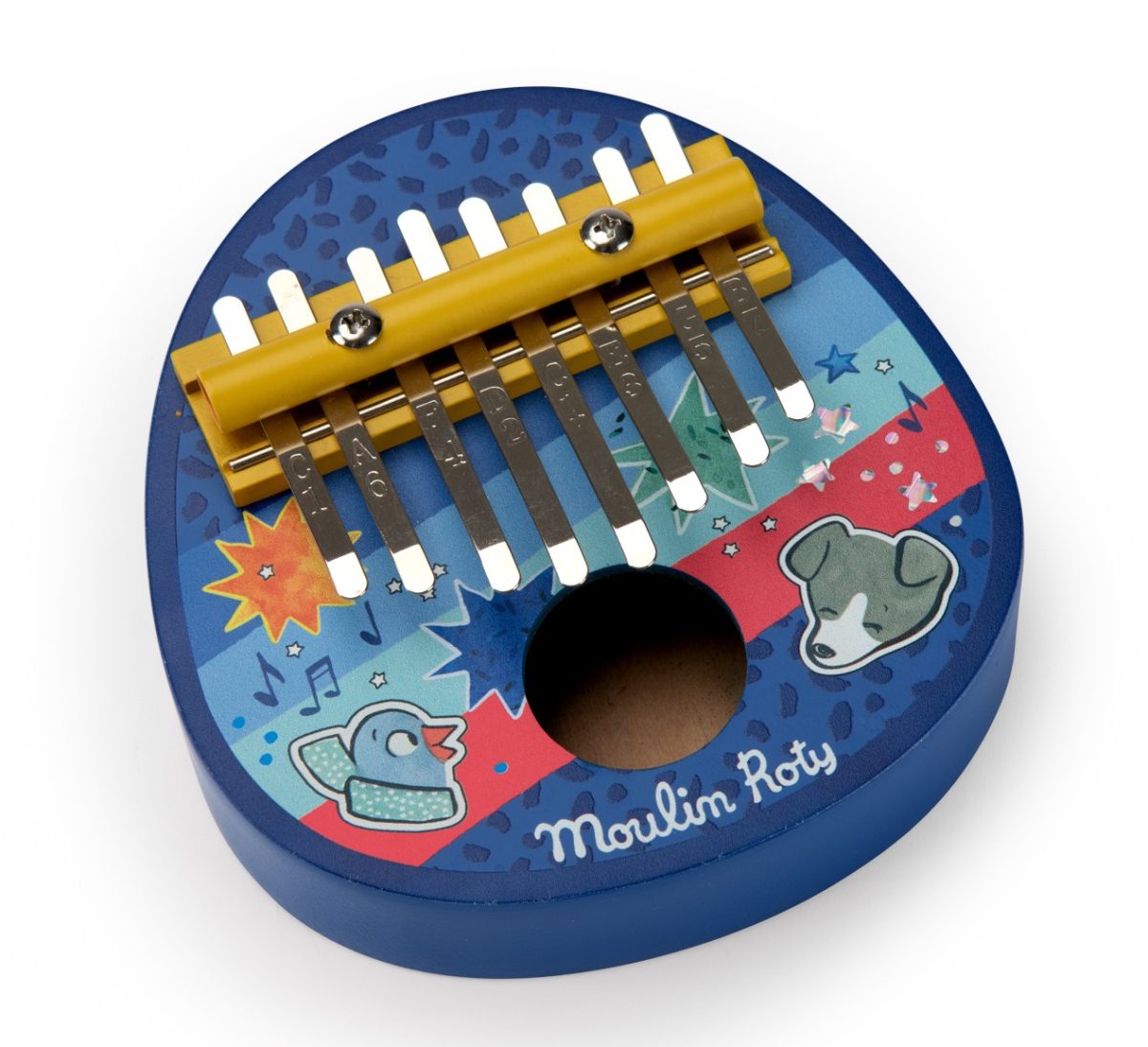 Moulin Roty Kalimba 14x13cm PUCE & PILOU 4+ - obrazek 2