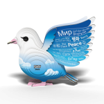 Eugy: Gołąbek Pokoju - Eko Układanka 3D do sklejenia - obrazek 4