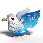 Eugy: Gołąbek Pokoju - Eko Układanka 3D do sklejenia