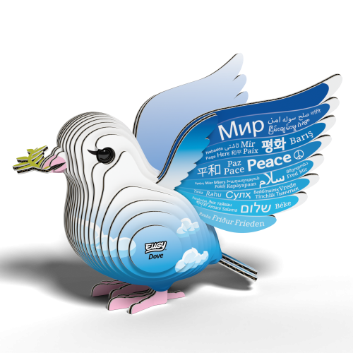 Eugy: Gołąbek Pokoju - Eko Układanka 3D do sklejenia