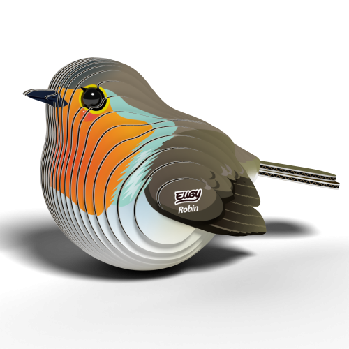 Eugy: Rudzik Kołyszący się Ptak - Eko Układanka 3D do sklejenia