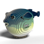 Eugy: Rozdymka Kołysząca się Ryba - Eko Układanka 3D do sklejenia