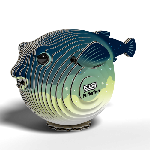 Eugy: Rozdymka Kołysząca się Ryba - Eko Układanka 3D do sklejenia