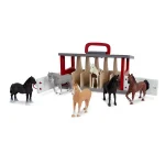 Terra by Battat: Drewniana stajnia z końmi 6 ras - obrazek 9