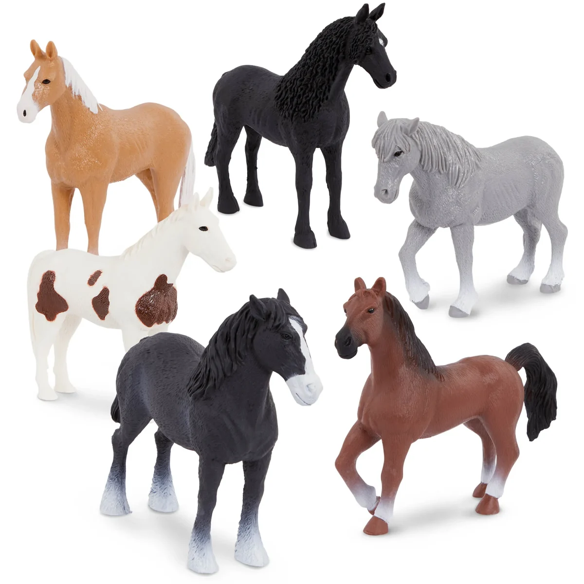 Terra by Battat: Drewniana stajnia z końmi 6 ras - obrazek 6