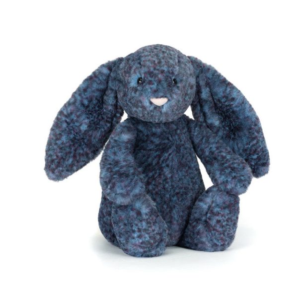 Jellycat: Króliczek LUX granatowa mgła 31 cm