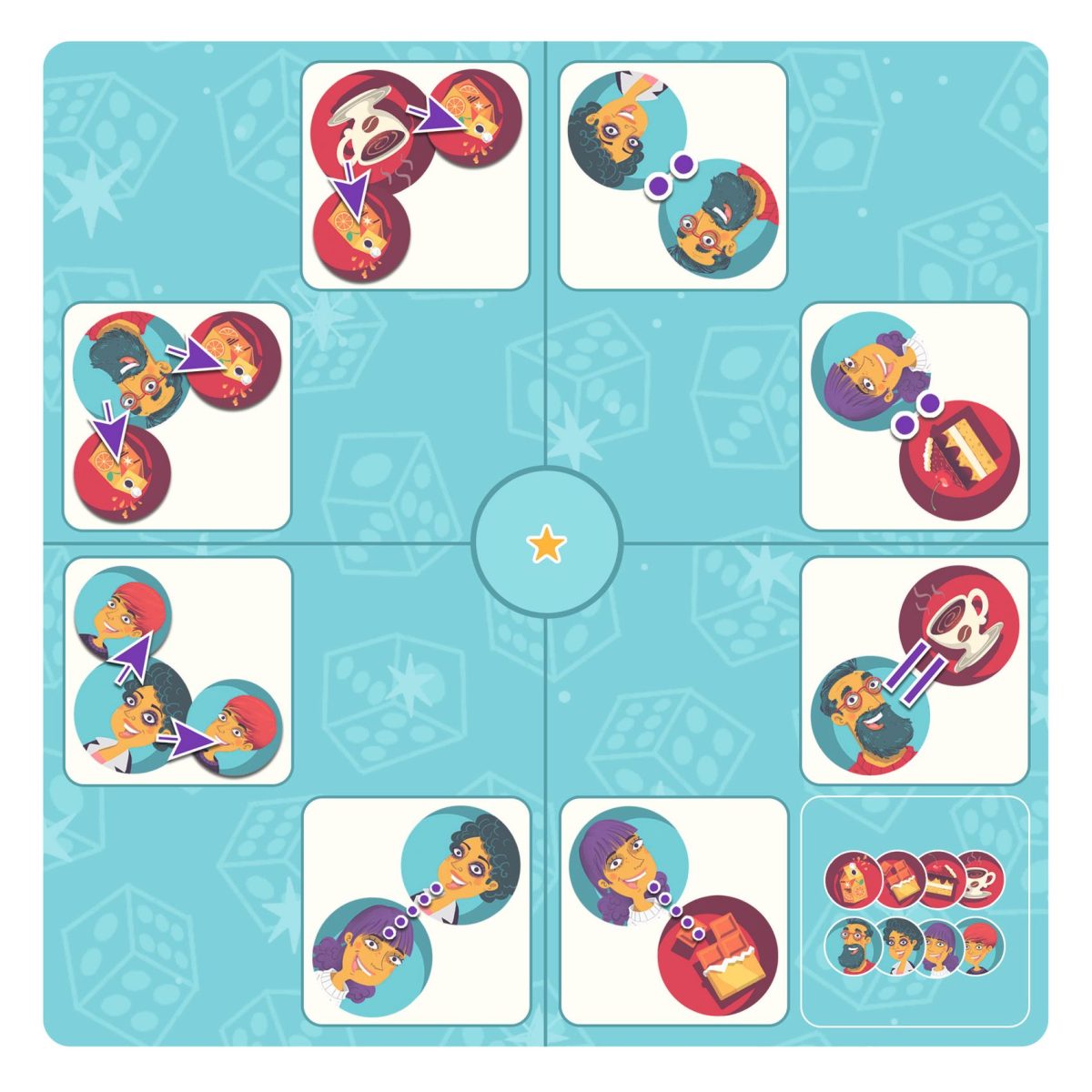 Djeco: Gra logiczna Kto ma co? Qui-a-quoi? 7+ - obrazek 3