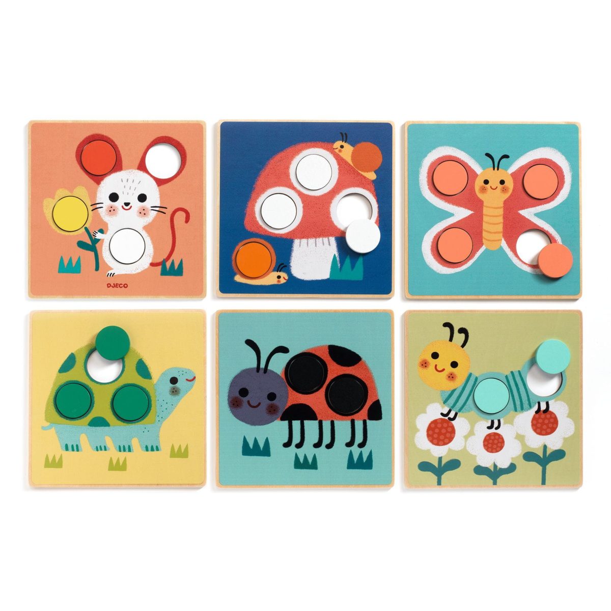 Djeco: Drewniana układanka SPOTIMAGE 2+ - obrazek 2