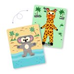 Djeco: Magnetyczne puzzle Inzebox SAFARI 2+ - obrazek 4