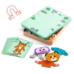 Djeco: Magnetyczne puzzle Inzebox SAFARI 2+ - obrazek 2