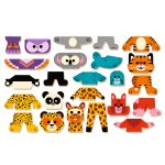 Djeco: Magnetyczne puzzle Inzebox SAFARI 2+ - obrazek 5