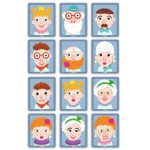 Djeco: Magnetyczne puzzle Inzebox PORTRETY 2+ - obrazek 2