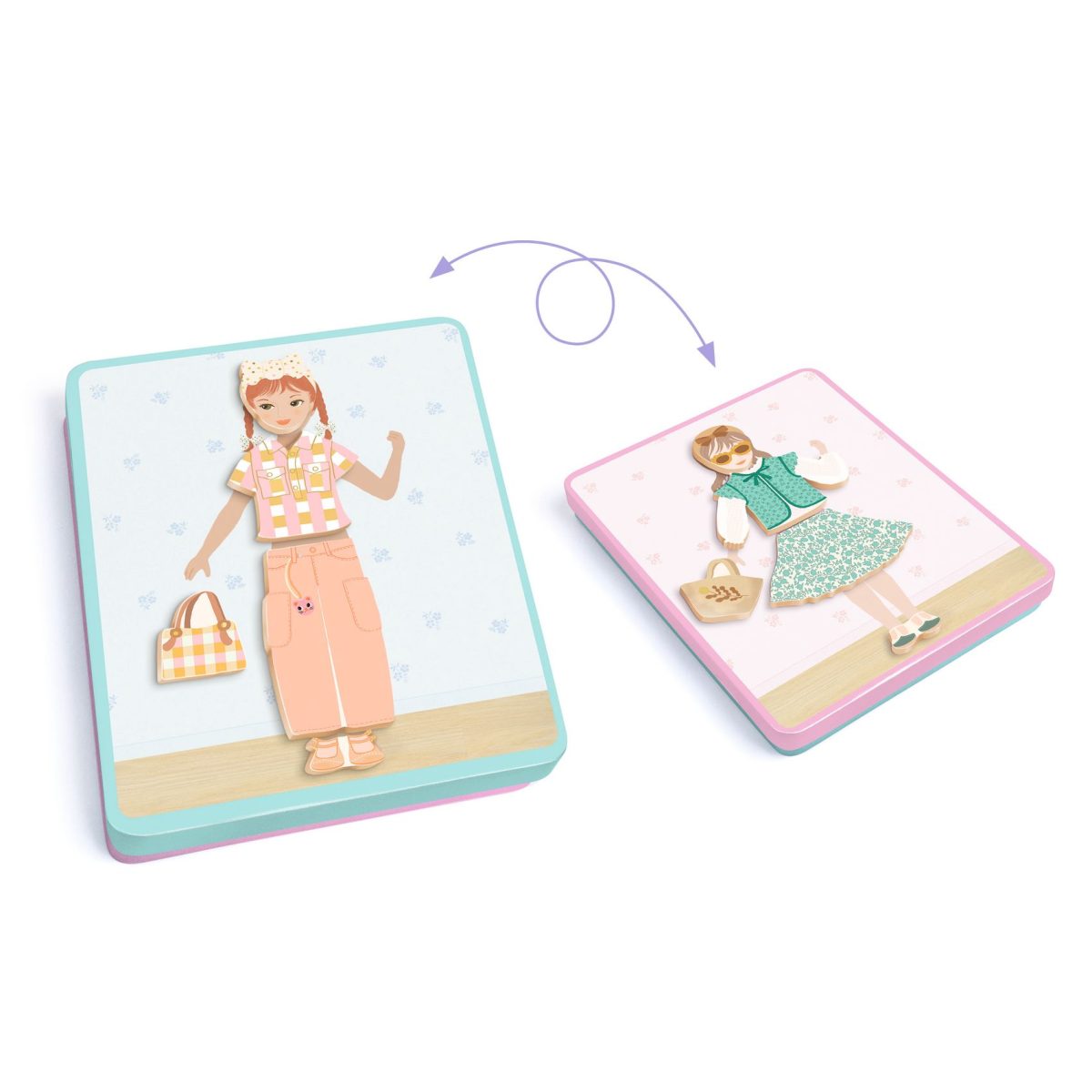 Djeco: Magnetyczne puzzle Inzebox UBIERANKI 3+ - obrazek 6