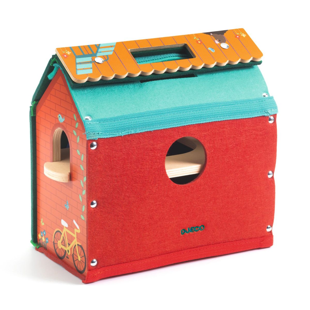 Djeco: Drewniany domek z figurkami SOFTIHOUSE 18M+ - obrazek 5