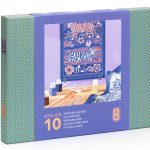 Djeco: AGA Atelier 10 - zestaw artystyczny malowanie na jedwabiu 15+